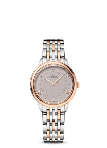 Omega - 434.20.30.60.02.001 De Ville Quartz 30 Stainless Steel - Sedna Gold / Grey / BRacelet