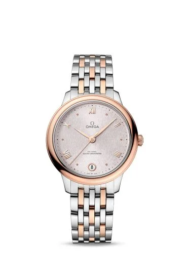 Omega - 434.20.34.20.02.003 De Ville Master Chronometer 34 Stainless Steel - Sedna Gold / Rose / Bracelet