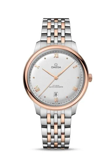 Omega - 434.20.40.20.02.001 De Ville Master Chronometer Stainless Steel - Sedna Gold / Silver / Bracelet