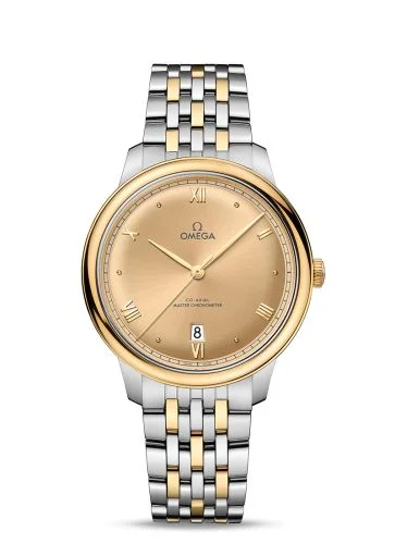 Omega - 434.20.40.20.08.001 De Ville Master Chronometer Stainless Steel - Yellow Gold / Champagne / Bracelet