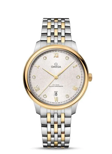 Omega - 434.20.40.20.52.001 De Ville Master Chronometer Stainless Steel - Yellow Gold / Silver - Diamond / Bracelet