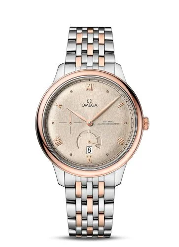 Omega De Ville Power Reserve Master Chronometer Stainless Steel - Sedna Gold / Beige / Bracelet