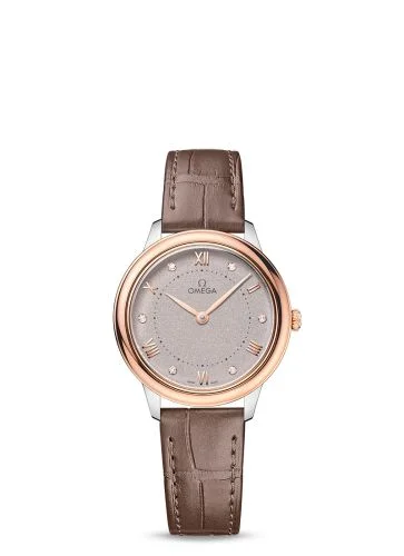 Omega - 434.23.30.60.52.001 De Ville Quartz 30 Stainless Steel - Sedna Gold / Grey