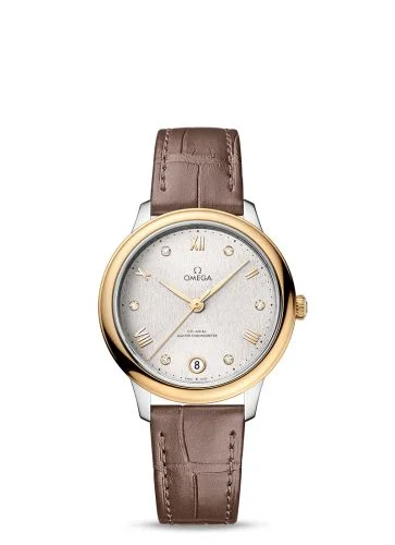 Omega - 434.23.34.20.52.002 De Ville Master Chronometer 34 Stainless Steel - Yellow Gold / Silver - Diamond
