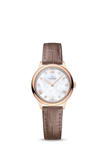 Omega - 434.53.28.60.55.001 De Ville Quartz 27.5 Sedna Gold / MOP - Diamond