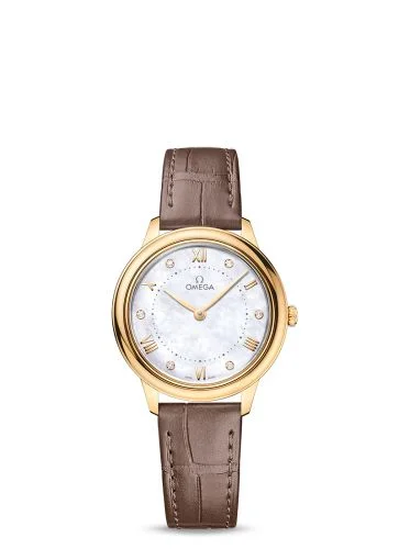 Omega - 434.53.30.60.55.002 De Ville Quartz 30 Yellow Gold / MOP - Diamond