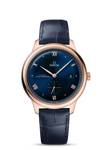 Omega - 434.53.41.20.03.001 De Ville Small Seconds Master Chronometer Sedna Gold / Blue