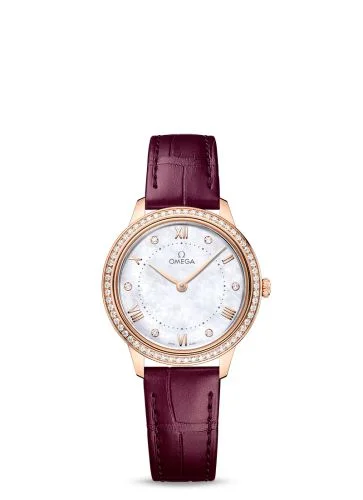 Omega - 434.58.30.60.55.001 De Ville Quartz 30 Sedna Gold - Diamond / MOP - Diamond