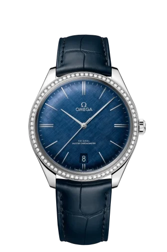 Omega Omega - 435.18.40.21.03.001 De Ville Trésor Master Chronometer Stainless Steel / Diamond / Blue