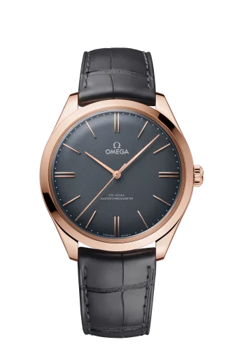 Omega De Ville Trésor Master Chronometer Sedna Gold / Grey Enamel