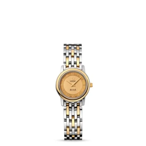 Omega - 4370.12.00 De Ville Prestige Quartz 22 Stainless Steel / Champagne / Bracelet