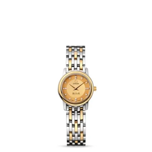 Omega - 4370.16.00 De Ville Prestige Quartz 22 Stainless Steel / Yellow Gold  / Champagne / Bracelet