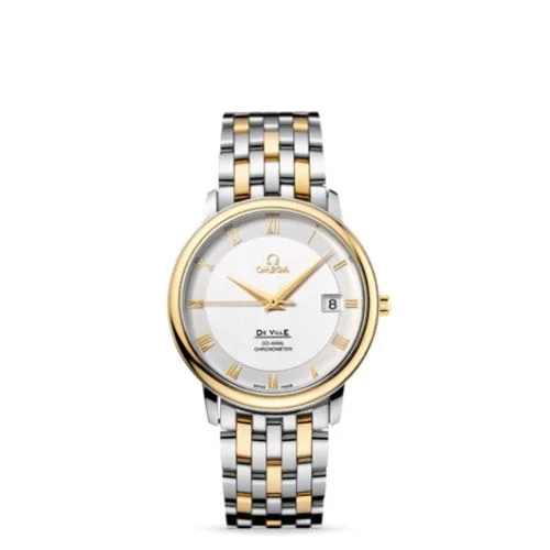 Omega - 4374.31.00 De Ville Prestige Co-Axial 36.5 Stainless Steel / Yellow Gold / Silver / Bracelet