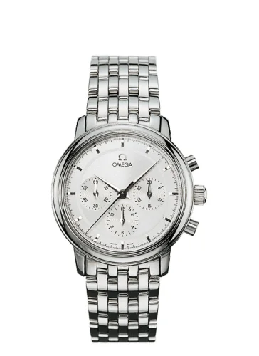 Omega - 4540.31.00 De Ville Prestige Hand Wound 36.1 Chronograph Stainless Steel / Silver / Bracelet