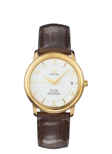 Omega - 4600.30.02 De Ville Prestige Automatic 34.7 Yellow Gold / White