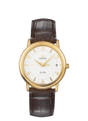Omega - 4610.30.02 De Ville Prestige Quartz 34.4 Yellow Gold / Silver