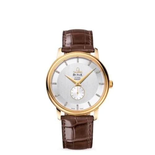 Omega - 4613.35.02 De Ville  Prestige Co-Axial 39 Small Seconds Yelllow Gold / Silver Diamond