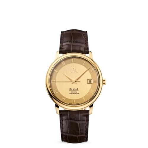 Omega - 4617.11.02 De Ville Prestige Co-Axial 36.5 Yellow Gold / Champagne