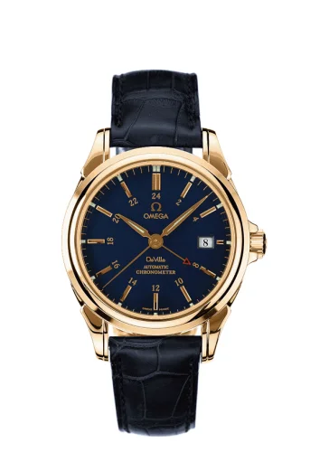 Omega - 4633.80.33 De Ville Co-Axial 38.7 GMT Yellow Gold / Blue