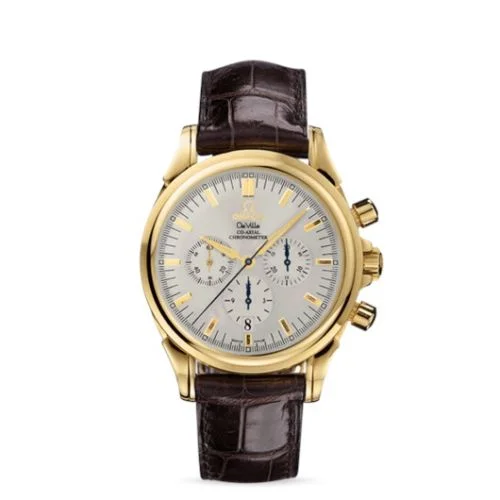 Omega - 4641.30.32 De Ville Co-Axial 41 Chronograph Yellow Gold / Silver