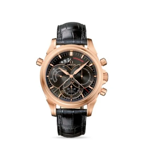 Omega De Ville Co-Axial 41 Chronoscope Rattrapante Red Gold / Black