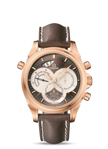 Omega Omega - 4648.60.37 De Ville Co-Axial 41 Chronoscope Rattrapante Red Gold / Brown