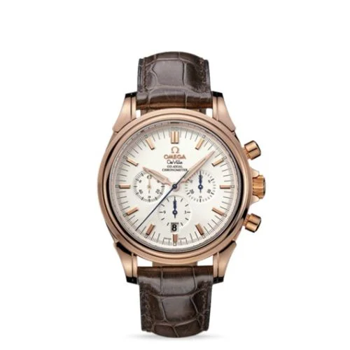 Omega - 4650.20.32 De Ville Co-Axial 41 Chronograph Red Gold / Silver