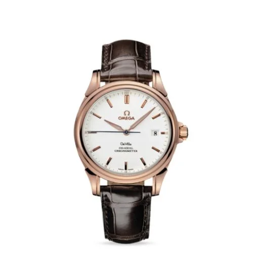 Omega - 4654.20.32 De Ville Co-Axial 37.5 Red Gold / White