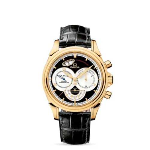 Omega - 4657.50.31 De Ville Co-Axial 41 Chronoscope Yellow Gold / Black