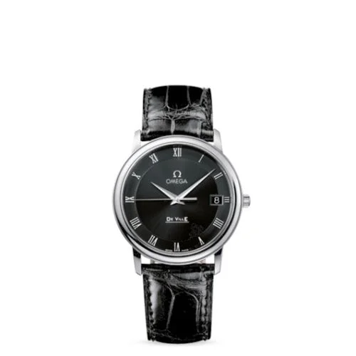 Omega - 4810.52.01 De Ville Prestige Quartz 34.4 Stainless Steel / Black