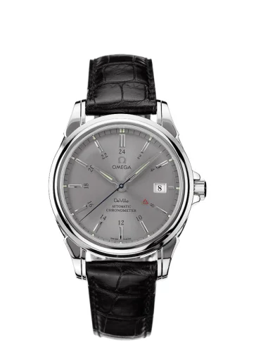 Omega - 4833.40.31 De Ville Co-Axial 38.7 GMT Stainless Steel / Grey
