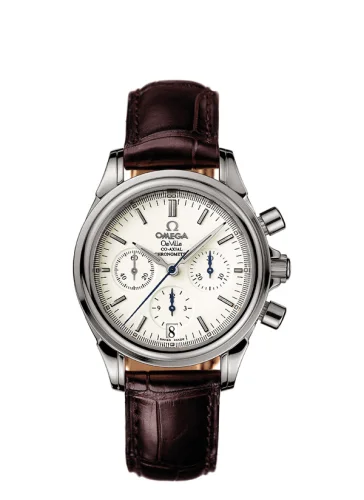 Omega - 4872.31.32 De Ville Co-Axial 35 Chronograph Stainless Steel / White