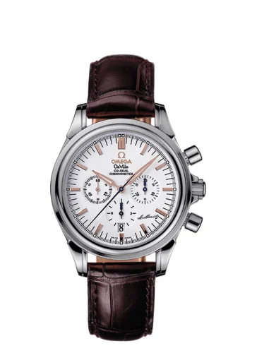Omega - 4873.20.32 De Ville Co-Axial 35 Chronograph Stainless Steel / White / St. Moritz