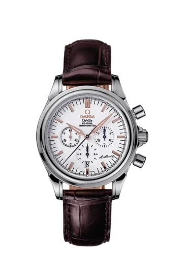 Omega Omega - 4873.20.32 De Ville Co-Axial 35 Chronograph Stainless Steel / White / St. Moritz