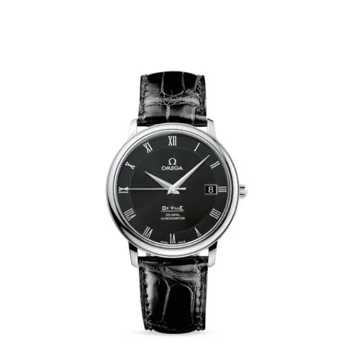 Omega - 4875.50.01 De Ville Prestige Co-Axial 36.5 Stainless Steel / Black