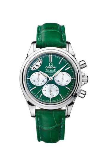 Omega - 4878.90.39 De Ville Co-Axial 35 Chronograph Stainless Steel / Green