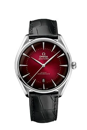 Omega - 511.13.40.20.11.001 Seamaster Master Co-Axial 39.5 Hong Kong Edition Stainless Steel / Red / Alligator