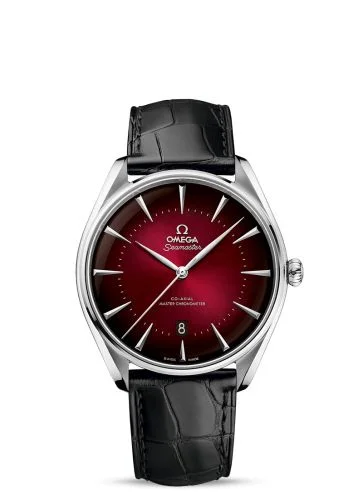 Omega - 511.13.40.20.11.002 Seamaster Master Co-Axial 39.5 Omega Boutique Edition Stainless Steel / Red / Alligator