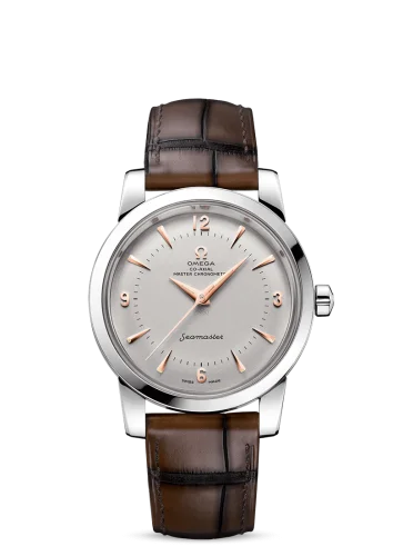 Omega - 511.93.38.20.99.002 Seamaster 1948 Central Seconds Platinum / Silver / Alligator