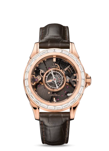 Omega De Ville Tourbillon Co-Axial Red Gold / Baguette / Omega Boutique
