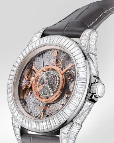 Omega Omega - 513.98.39.21.56.001 De Ville Tourbillon Co-Axial Platinum / Baguette / Snow / Omega Boutique