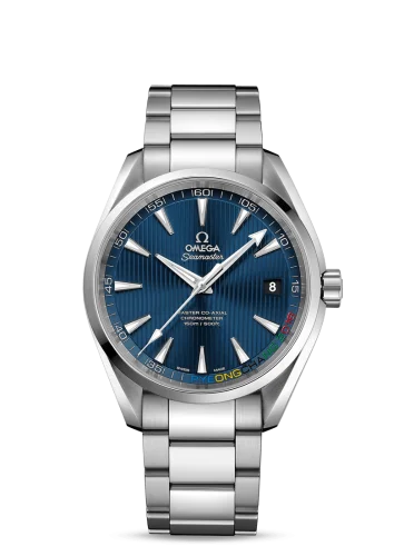 Omega - 522.10.42.21.03.001 Seamaster Aqua Terra 150m Master Co-Axial 41.5 Stainless Steel / Blue / Bracelet / Olympic Collection PyeongChang 2018