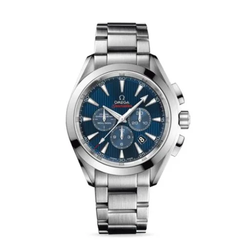 Omega - 522.10.44.50.03.001 Seamaster Aqua Terra 150M Co-Axial 44 Chronograph Stainless Steel / Blue / Bracelet / Olympic Collection