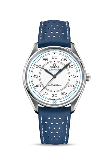Omega - 522.32.40.20.04.004 Seamaster Master Co-Axial 39.5 Olympic Timekeeper Stainless Steel / White / Red