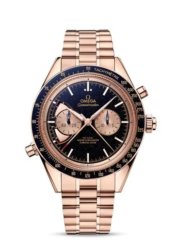 Omega - 522.50.45.52.03.001 Speedmaster Chrono Chime Co-Axial Master Chronometer Chronograph Sedna Gold / Aventurine