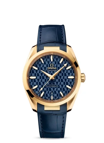 Omega Omega - 522.53.38.20.03.001 Seamaster Aqua Terra 150M Master Chronometer 38 Yellow Gold / Blue / Tokyo 2020 Olympics