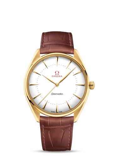 Omega - 522.53.40.20.04.001 Seamaster Master Co-Axial 39.5 Olympic Games Gold Yellow Gold / Enamel / Alligator