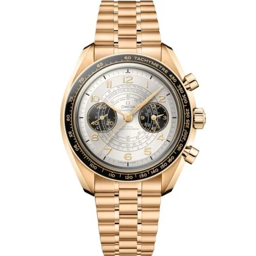 Omega - 522.60.43.51.02.001 Speedmaster Chronoscope Master Chronometer Olympic Games Paris 2024 Moonshine Gold / Silver / Bracelet