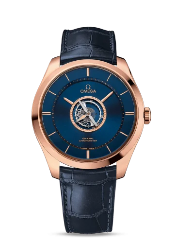 Omega De Ville Trésor Tourbillon Sedna Gold / Blue