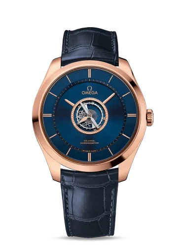 Omega Omega - 528.53.44.21.03.001 De Ville Trésor Tourbillon Sedna Gold / Blue